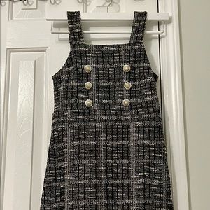 Plaid sweater dress.